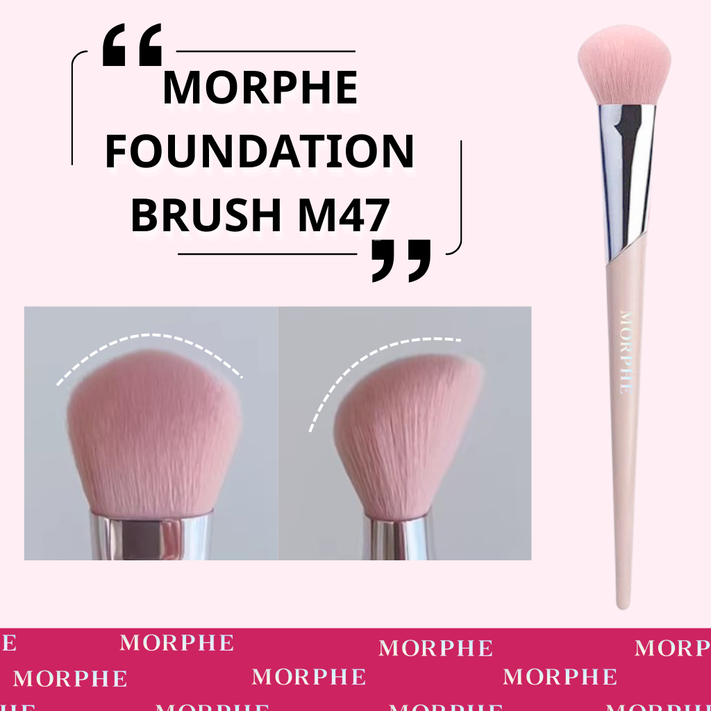 Cọ Trang Điểm Đánh Nền Và Đánh Má Hồng Lông Mềm Form Cọ Vát MORPHE Foundation Brush M47